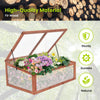 Mini Wooden Cold Frame Portable Garden Greenhouse Plants Flowers Bed