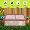 Mini Wooden Cold Frame Portable Garden Greenhouse Plants Flowers Bed