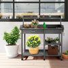 AU NEW Garden Potting Table Bench Wood Storage Shelf Workstation