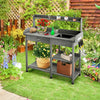 AU NEW Garden Potting Table Bench Wood Storage Shelf Workstation