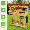 AU PREMIUM Garden Potting Table Bench Wood Storage Shelf Workstation