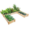 AU Raised Wooden Garden Bed Garden Box Planter Container U-Shape