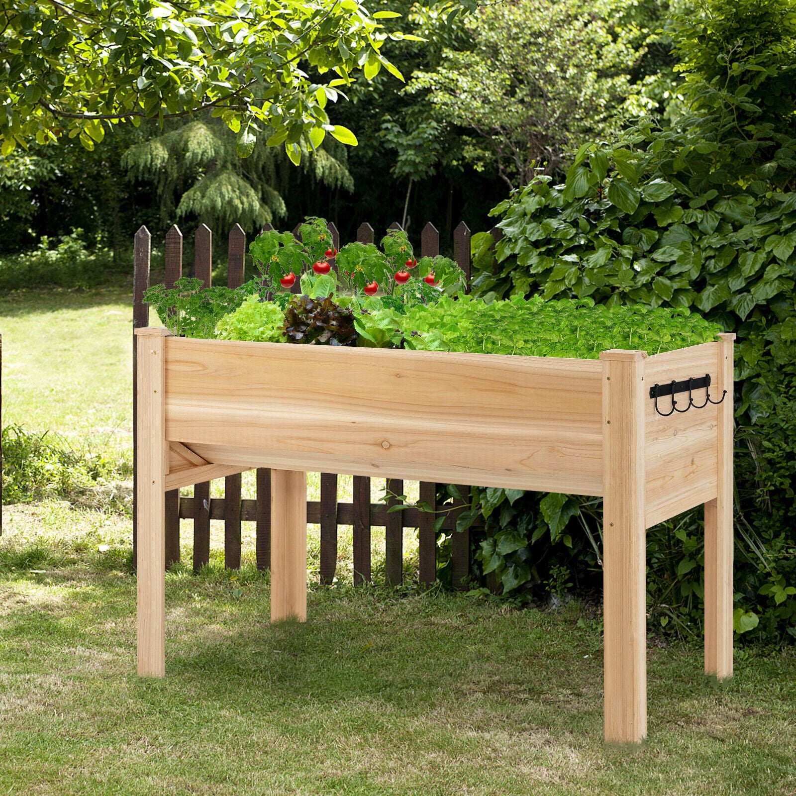 AU Raised Garden Bed with Legs Elevated Wood Planter Box