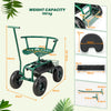 NEW Rolling Garden Cart Garden Scooter with Seat & Tool & Storage