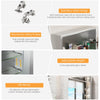 Mirrored Medicine Cabinet High Hardness Aluminum Bathroom Cabinet