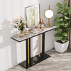 Scratch-proof High Gloss Marble Top Console Accent Table