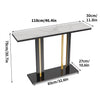 Scratch-proof High Gloss Marble Top Console Accent Table