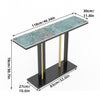 Scratch-proof High Gloss Marble Top Console Accent Table