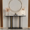 Scratch-proof High Gloss Marble Top Console Accent Table