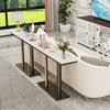 Scratch-proof High Gloss Marble Top Console Accent Table