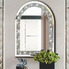 NEW Artistic Arched Decorative Wall Mirrors Crush Diamond Embedded Vanity