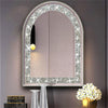 NEW Artistic Arched Decorative Wall Mirrors Crush Diamond Embedded Vanity