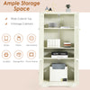 Load image into Gallery viewer, NEW Storage Cabinet Kitchen Organizer Floor Cupboard Doors Antique AU