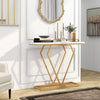 Load image into Gallery viewer, NEW 100cm Entryway Console Table with Faux Marble Tabletop AU