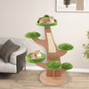 1.3M Multi-level Cat Tower Pine Shape Cat Tree for Indoor Cats