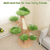 1.3M Multi-level Cat Tower Pine Shape Cat Tree for Indoor Cats