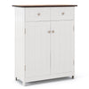 Wooden Bathroom Organizer Cabinet Storage Cupboard with Adjustable Shelf