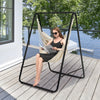 Heavy Duty Steel Hammock Chair Stand Hanging Padded Swing Chair