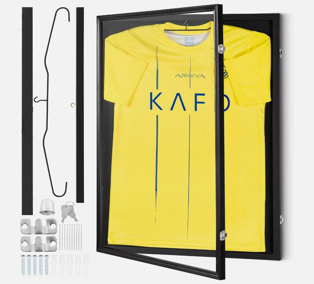 AU 590 x 790mm Lockable Jersey Display Frame Case Shadow Box NEW