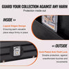 775 x 617 x 55 mm Graded Sports Card Display Wood Case With Clear UV Protection