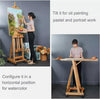 Heavy-Duty Large Wood Studio Artist Easel H-Frame Easel Painting Art Easel Stand