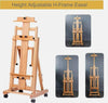 Heavy-Duty Large Wood Studio Artist Easel H-Frame Easel Painting Art Easel Stand