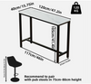 120cm Kitchen Bar Table Strong Marble Breakfast Dining Table Console Table