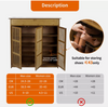 4 Tier Bamboo Shoe Storage Cabinet Shoes Rack Organiser with Top Storage Shelf
