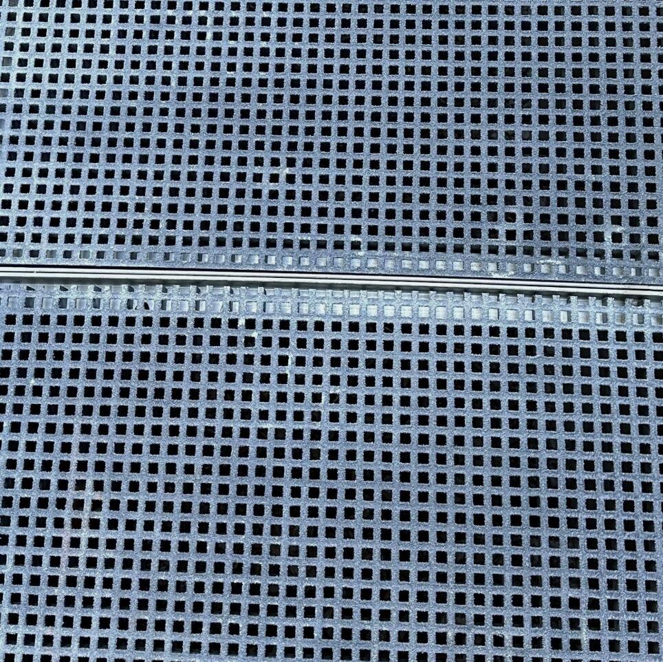 Heavy Duty 2000x500 30x30 FRP Walkway Grating Anti Slip Resin Fiberglass GREY Grit Access