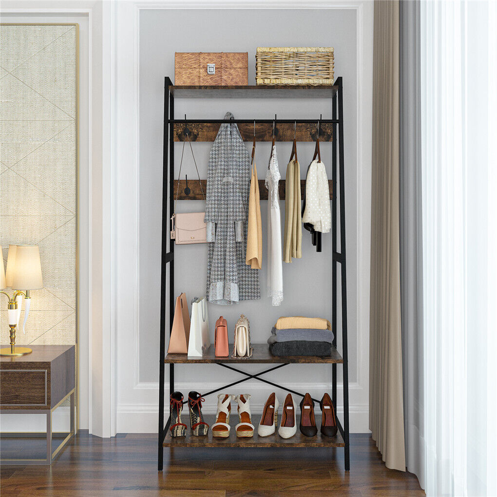 Safe Rack Garment Rack Modern Versatile Garment Coat Rack with Hooks – Smart Home