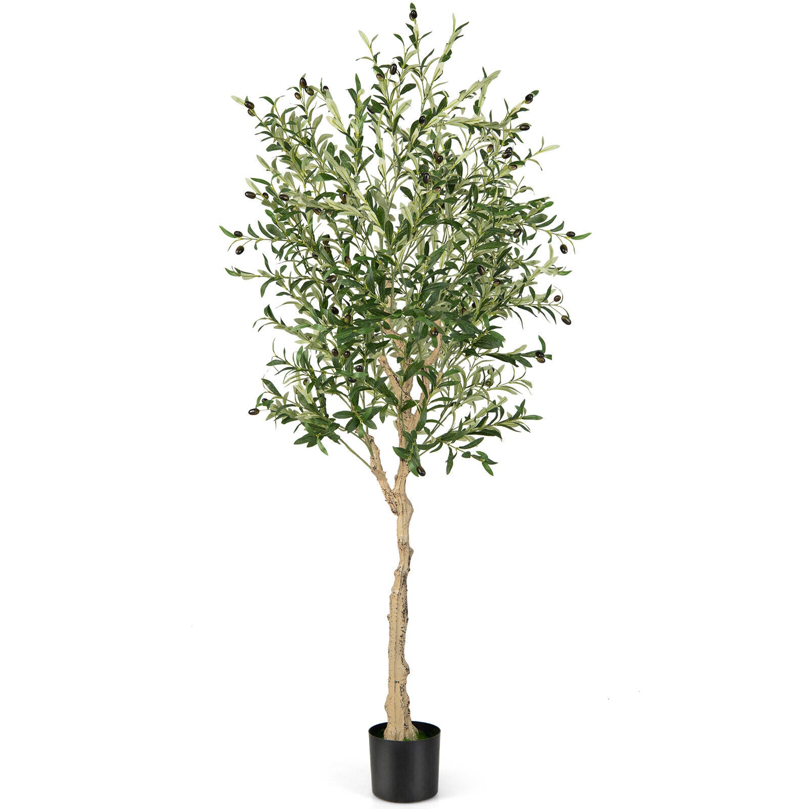 2-Pack 1.85M Artificial Olive Tree Tall Faux Potted Olive Plants