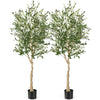 2-Pack 1.85M Artificial Olive Tree Tall Faux Potted Olive Plants