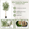 2-Pack 1.85M Artificial Olive Tree Tall Faux Potted Olive Plants