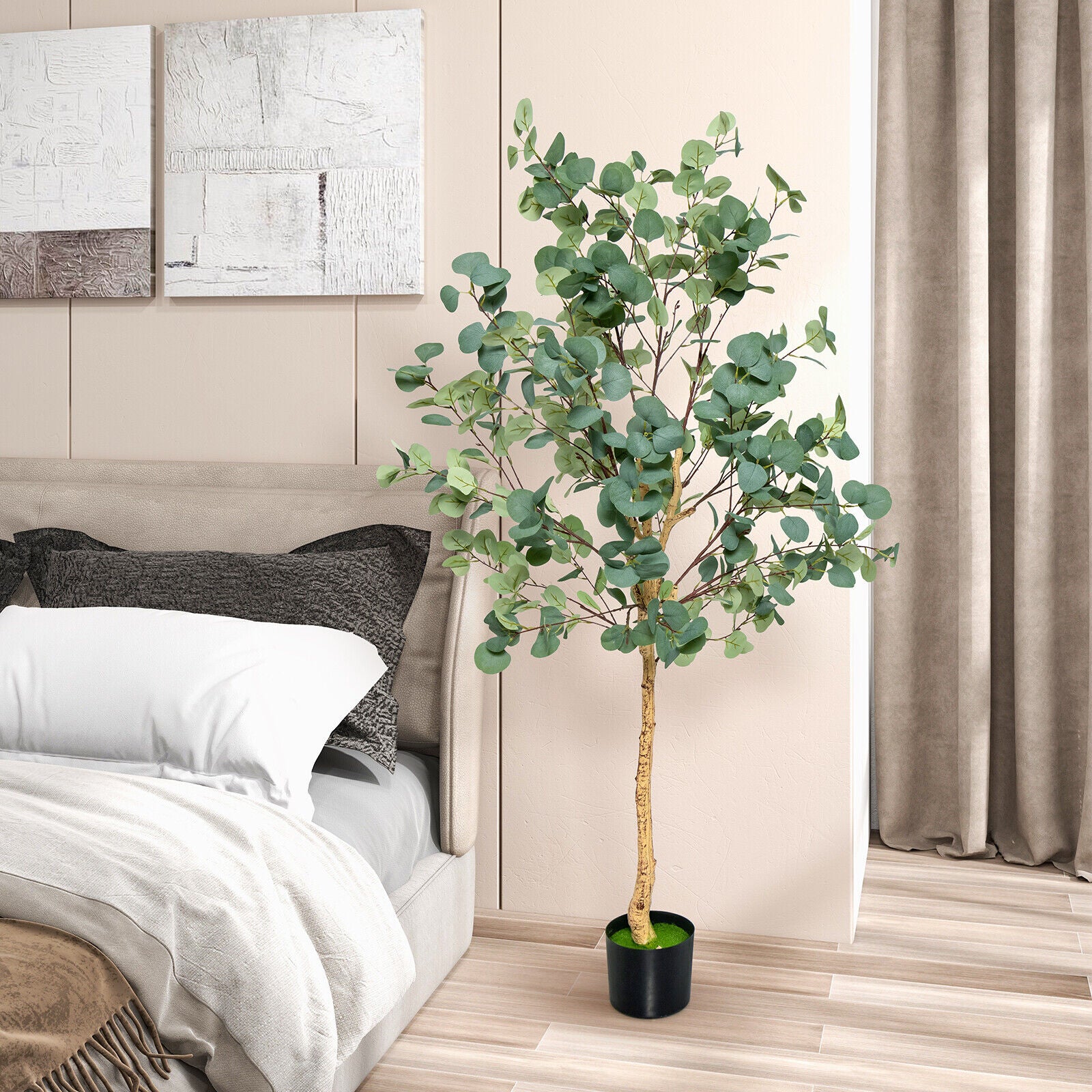 165 CM Artificial Tree Fake Eucalyptus Tree Home Decor