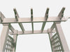 Premium Pathway Garden Entrance Lattice look Arbour Polymer - White