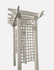 Premium Pathway Garden Entrance Lattice look Arbour Polymer - White