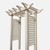Premium Pathway Garden Entrance Lattice look Arbour Polymer - White