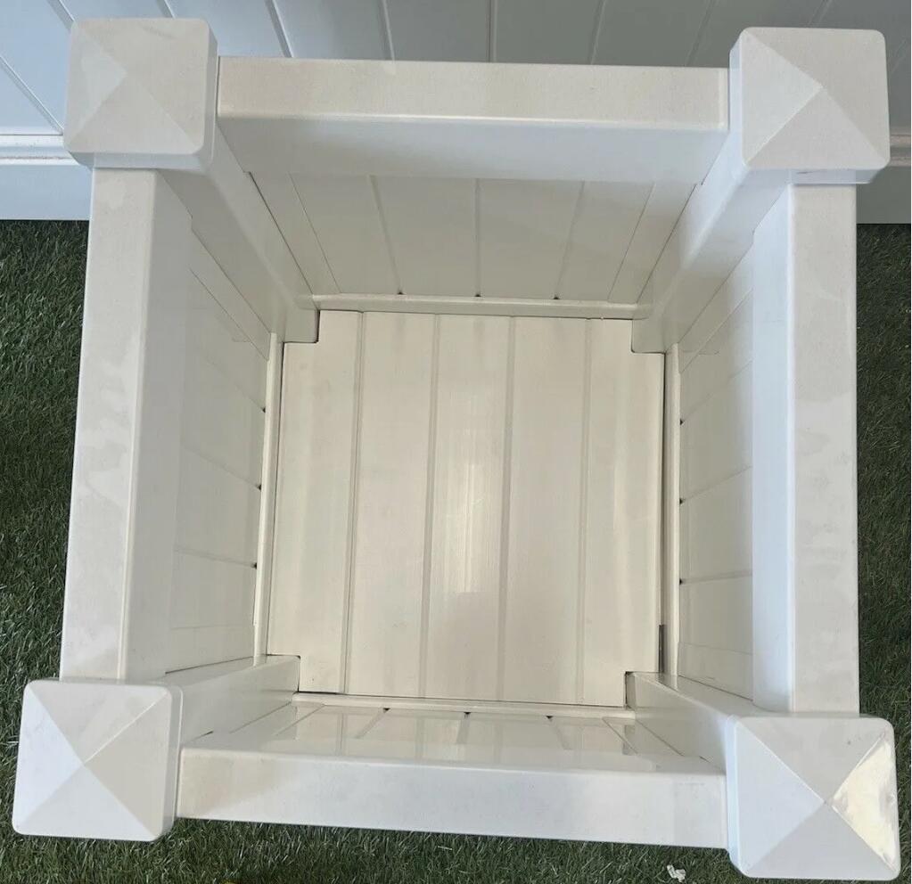 Hampton Style  Durable Garden Planter Box Square PVC & UV Decoration AU