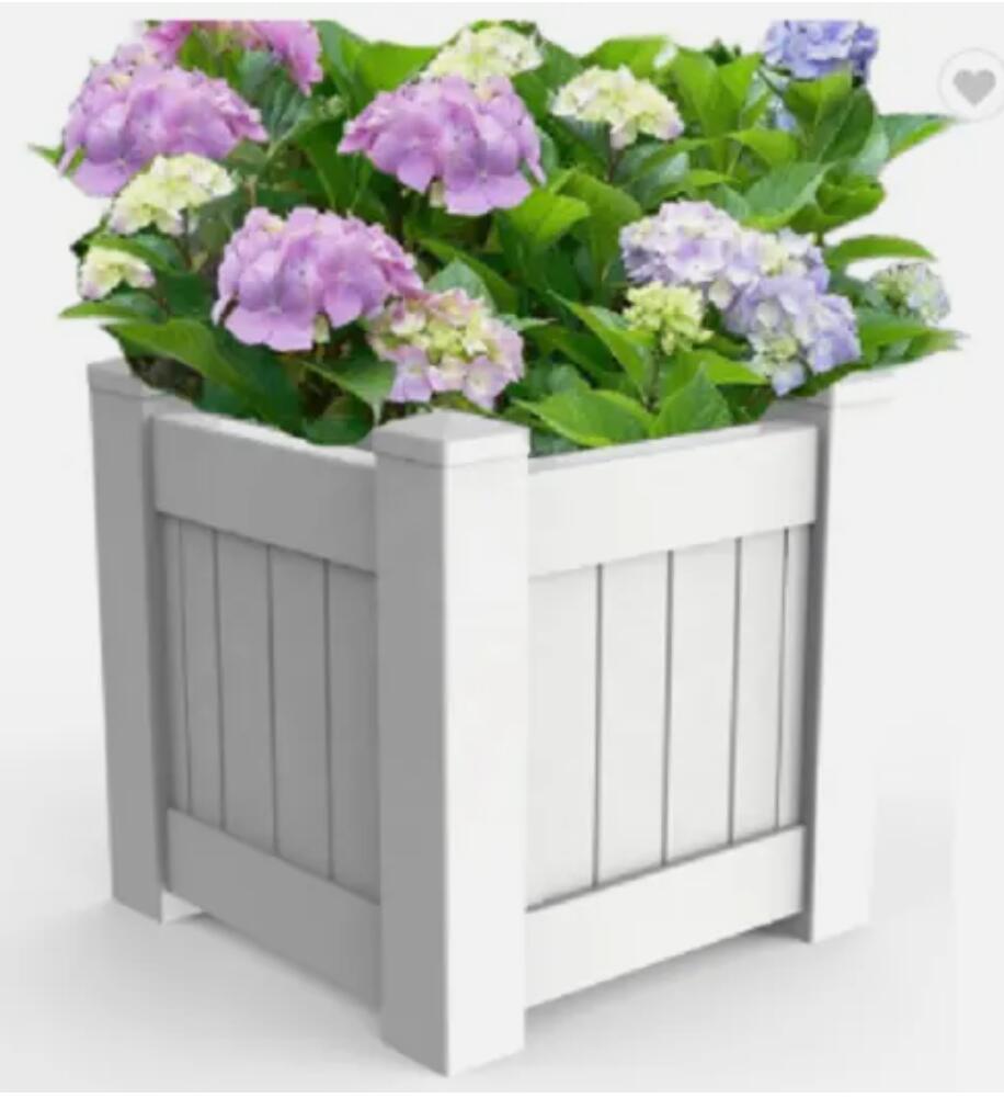 Hampton Style  Durable Garden Planter Box Square PVC & UV Decoration AU