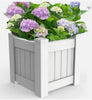 Hampton Style  Durable Garden Planter Box Square PVC & UV Decoration AU