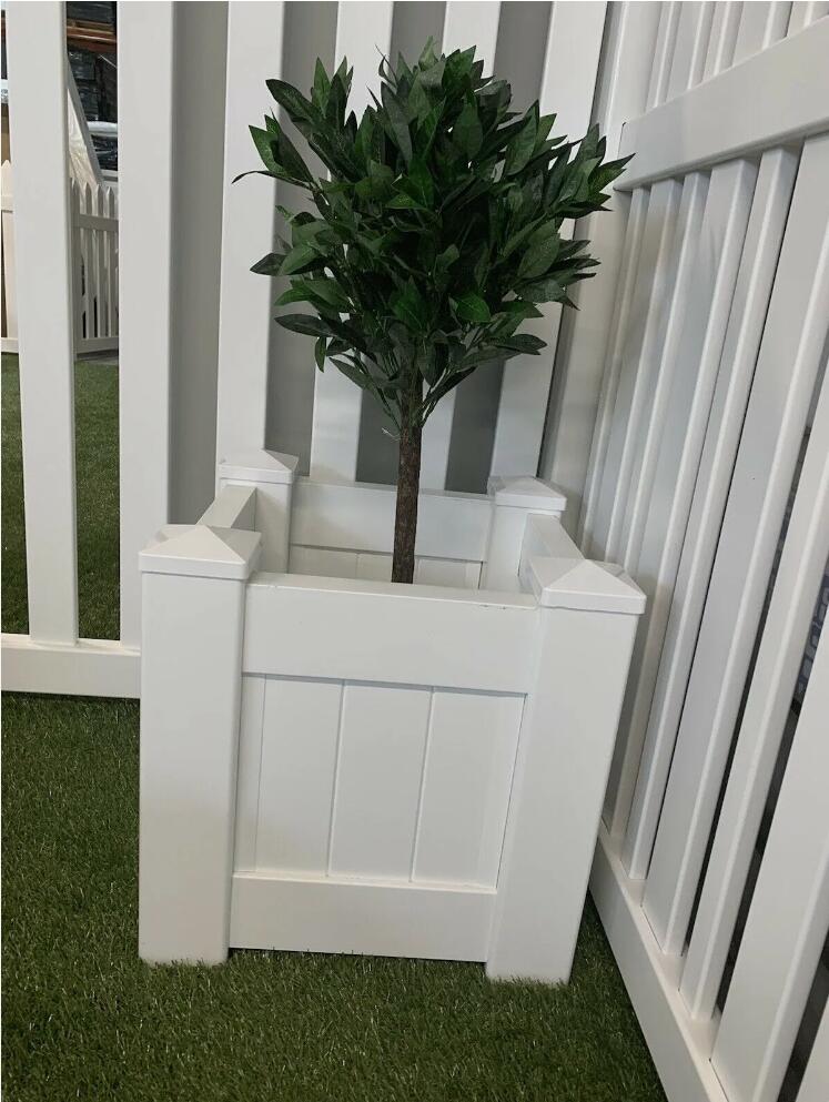 Hampton Style  Durable Garden Planter Box Square PVC & UV Decoration AU