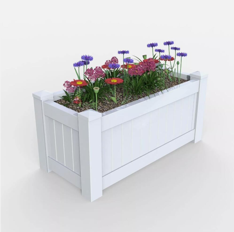 Hampton Style  Durable Garden Planter Box Square PVC & UV Decoration Rectangle AU