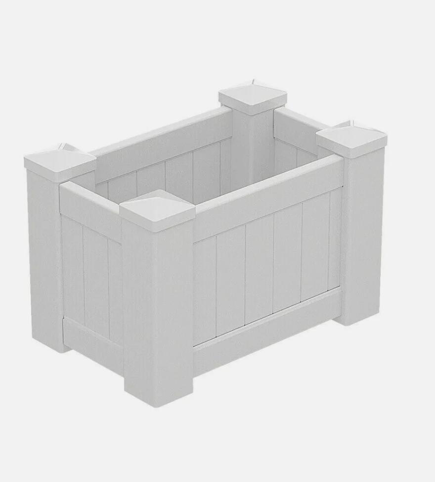 Hampton Style  Durable Garden Planter Box Square PVC & UV Decoration Rectangle AU