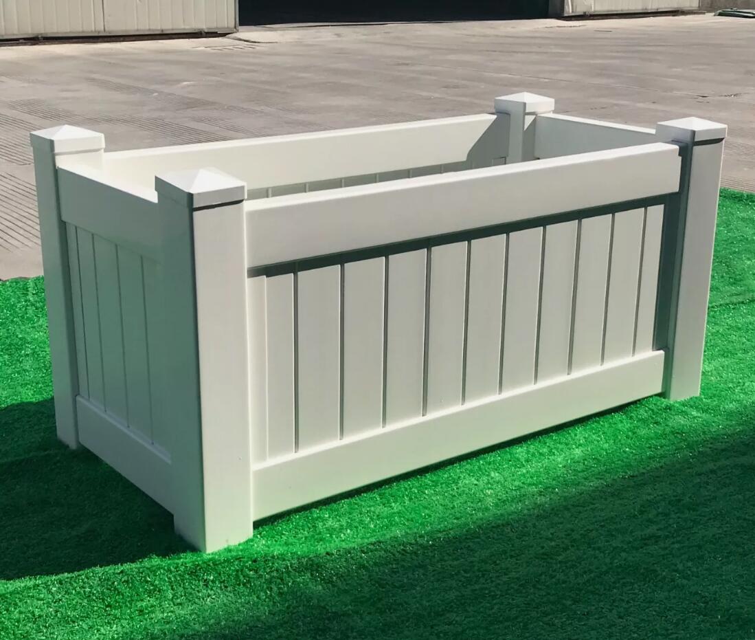 Hampton Style  Durable Garden Planter Box Square PVC & UV Decoration Rectangle AU