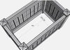 Hampton Style  Durable Garden Planter Box Square PVC & UV Decoration Rectangle AU