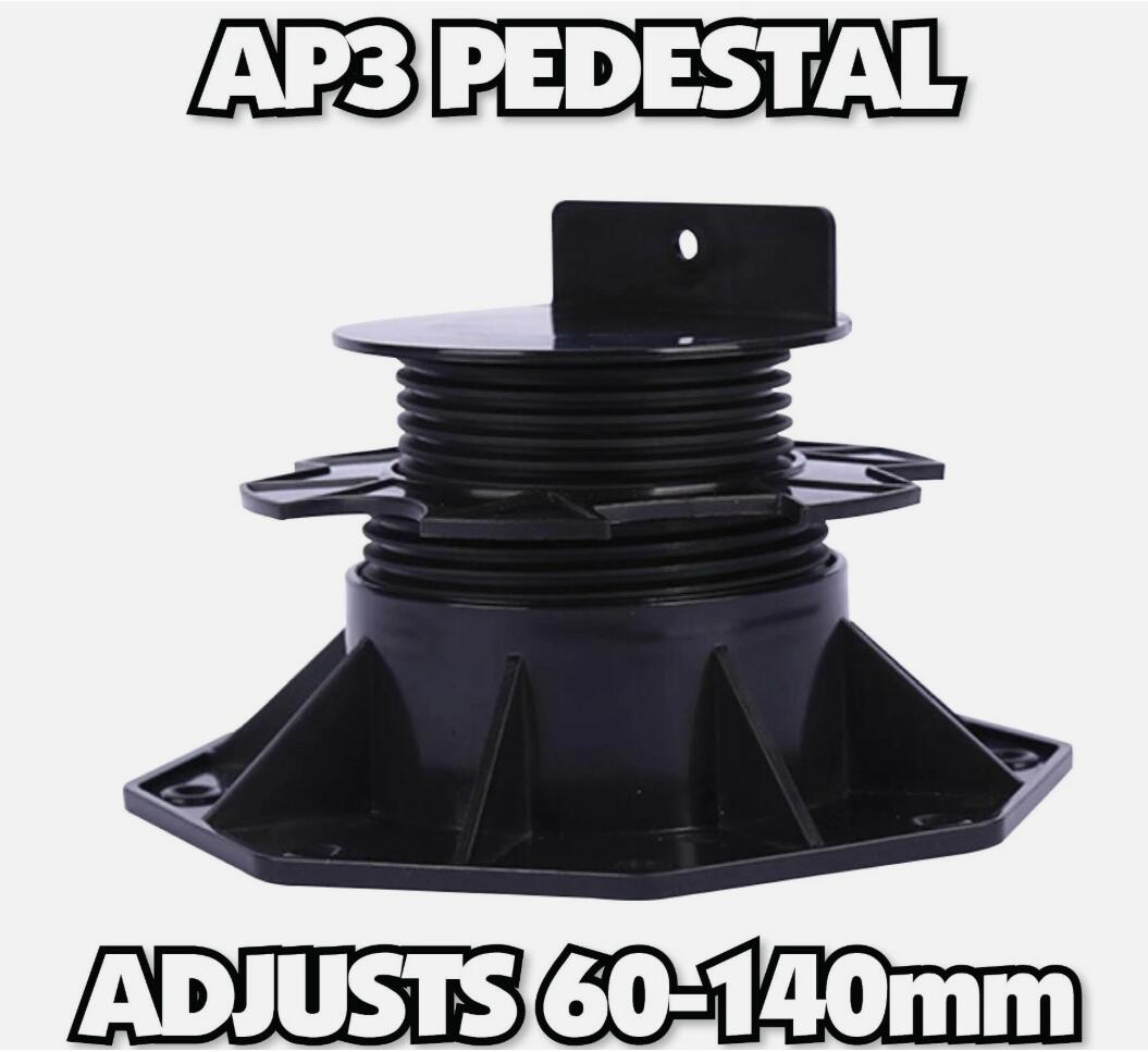 20PCS 60-140mm Platform risers Pedestal Supports Building deck on concrete AP3 Stands AU