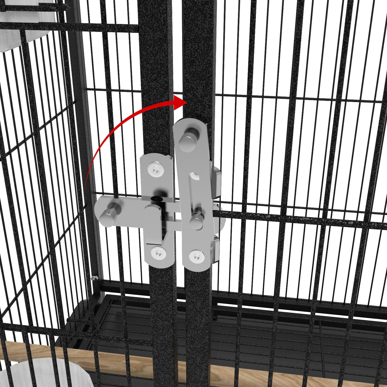 135CM Large Bird Cage Stand alone Aviary Parrot Budgie Wheel 2 Perches