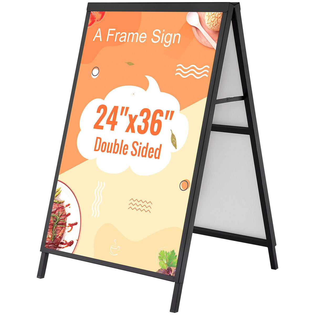 Heavy Duty 60*90cm Double-Sided Outdoor A-Frame Sidewalk Sign Sandwich ...