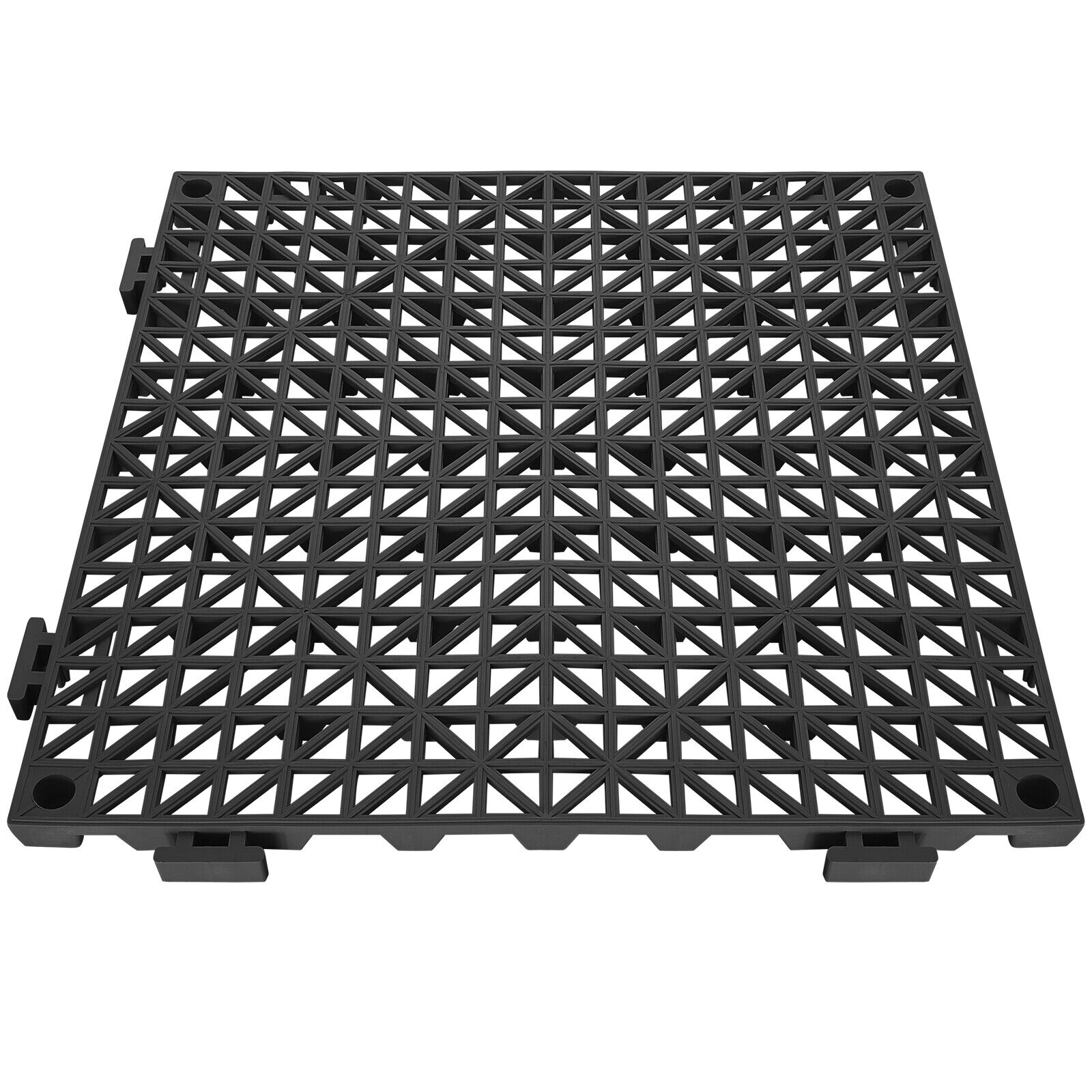 50PCS 12" x 12" PVC Interlocking Drainage Floor Mat Non-Slip Floor Tiles