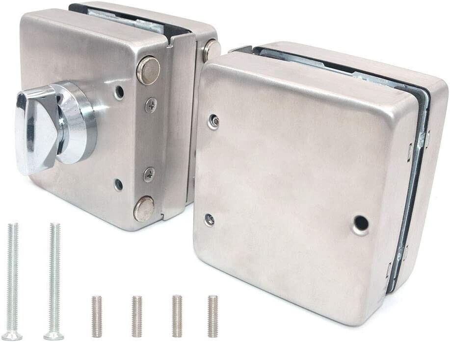 Double Glass Door Lock Hardware 10-12 mm